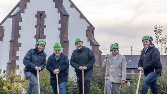 Spatenstich Gemeindehaus Bieselsberg