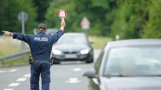 Polizeikontrolle im Odenwaldkreis