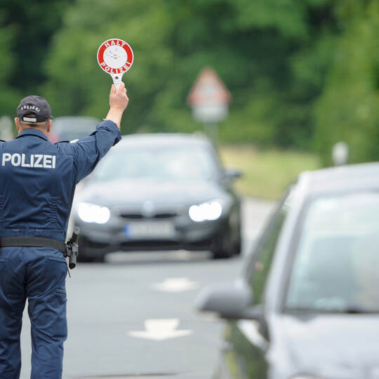 Polizeikontrolle im Odenwaldkreis