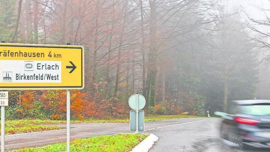Kreisstraße Gräfenhausen Sperrung