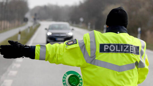 Coronavirus - Polizeikontrolle Nordsee