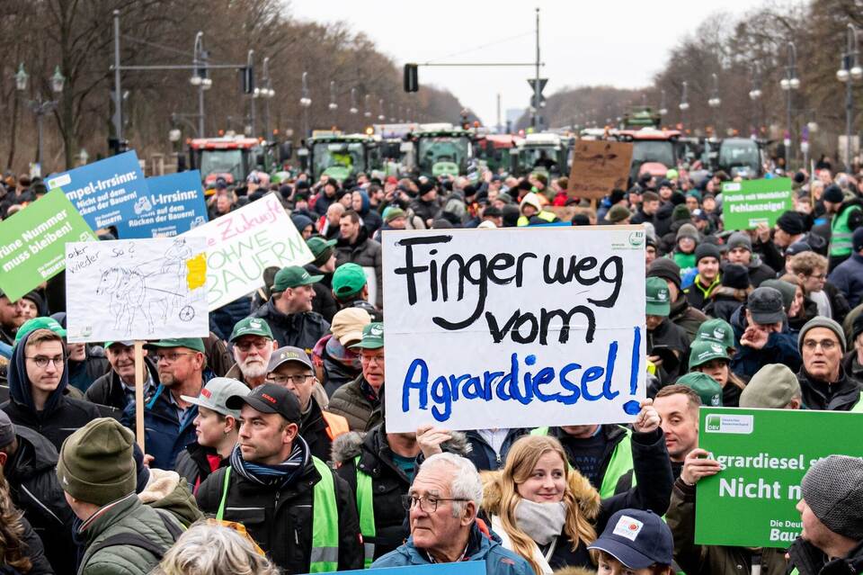 Protest der Landwirte