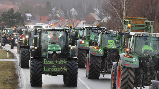 Bauernprotest in Thüringen