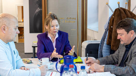 Martina Lehmann Redaktionsgespräch