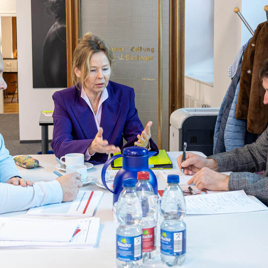 Martina Lehmann Redaktionsgespräch