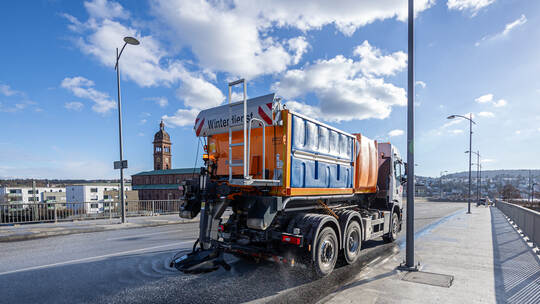 Winterdienst Vorbereitung Eisregen