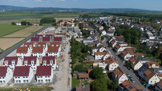 Flächenverbrauch in Hessen - Neubausiedlung