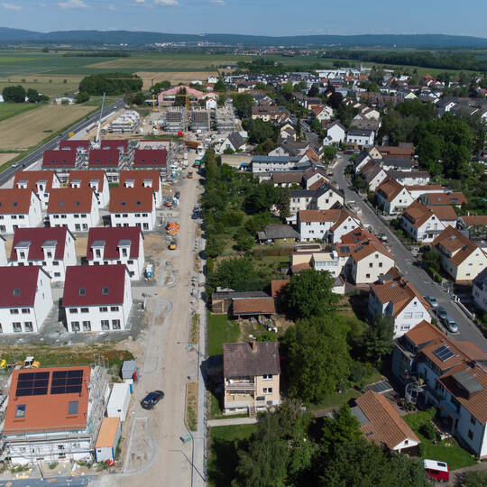 Flächenverbrauch in Hessen - Neubausiedlung