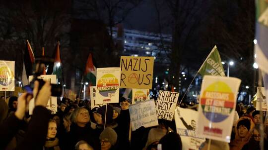 Demonstration gegen Rechts