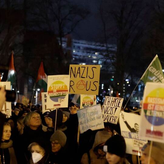 Demonstration gegen Rechts