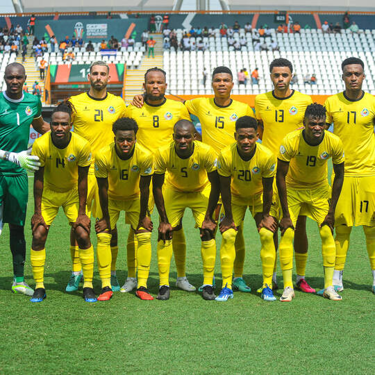 ABIDJAN, COTE D IVOIRE - JANUARY 19; Mozambique during the TotalEnergies Caf Africa Cup of Nations (Afcon 2023) match be