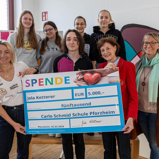 Jubiläum Carlo-Schmid-Schule Spende Ketterer