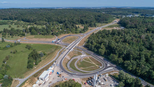 Baustelle Westtangente Erdaushub
