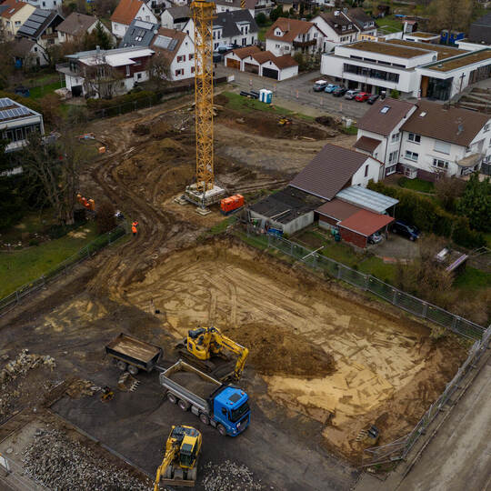 Kran Baustelle Remchingen Im Grund