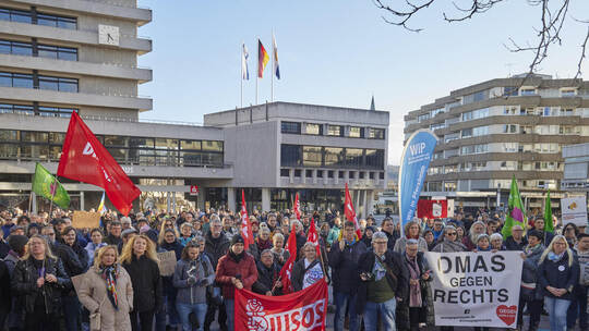 Demonstration "Rechte Hetze und Gewalt Stoppen".