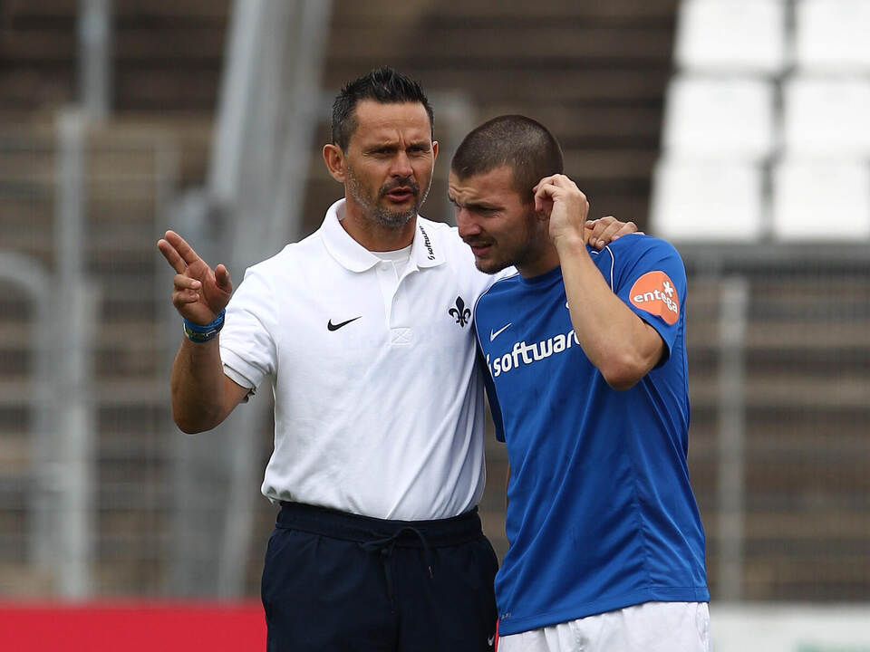 SV Darmstadt 98 vs. SV Sandhausen, Fussball, 2. Bundesliga, 03.08.2014