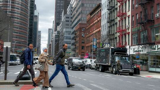 Passanten in New York