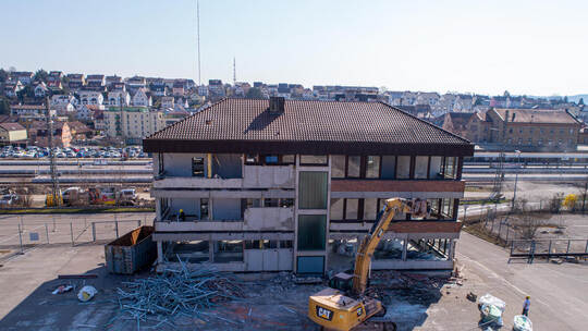 Rückbau Abriss Jobcenter Alte Ziegelei