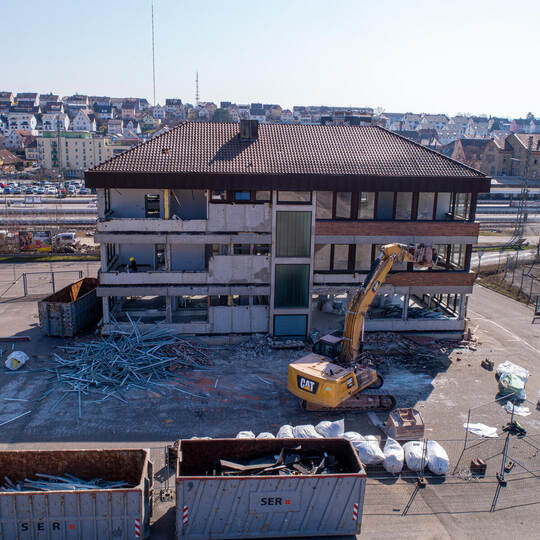 Rückbau Abriss Jobcenter Alte Ziegelei