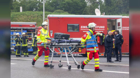 Großübung Feuerwehr Arlinger Tunnel