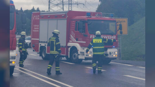 Großübung Feuerwehr Arlinger Tunnel