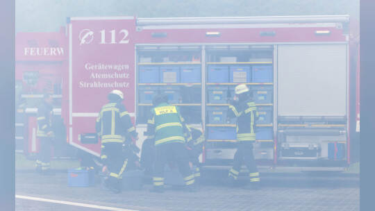 Großübung Feuerwehr Arlinger Tunnel