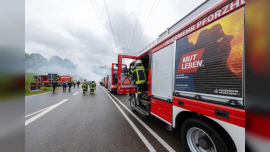 Großübung Feuerwehr Arlinger Tunnel