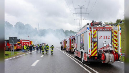 Großübung Feuerwehr Arlinger Tunnel