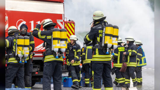 Großübung Feuerwehr Arlinger Tunnel