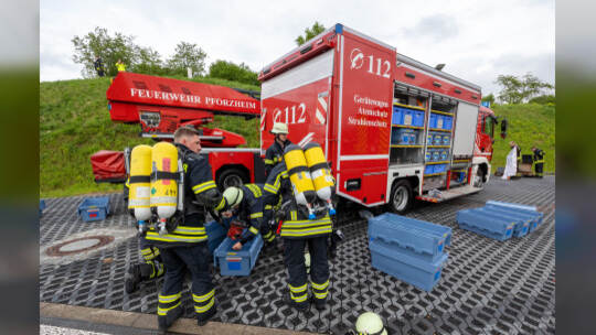 Großübung Feuerwehr Arlinger Tunnel