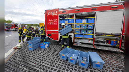 Großübung Feuerwehr Arlinger Tunnel