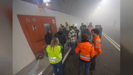 Großübung Feuerwehr Arlinger Tunnel