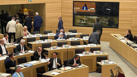 AfD-Abgeordnete verlassen vor Wahl den Plenarsaal