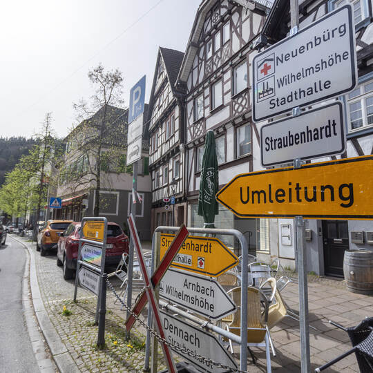 Neuenbürg Hirschbrücke Vollsperrung