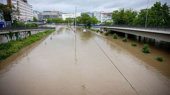 Hochwasser im Saarland - Saarbrücken