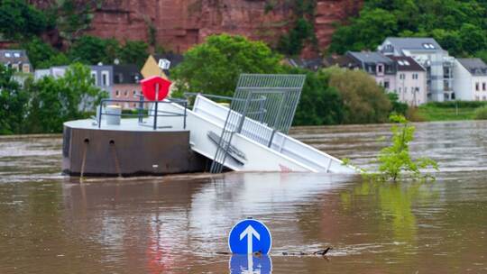 Dauerregen in Rheinland-Pfalz - Trier