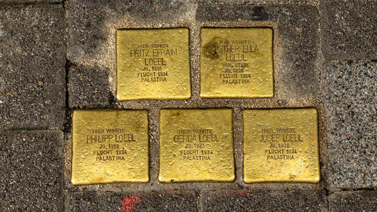 Stolpersteine Bleichstraße Anfeindungen