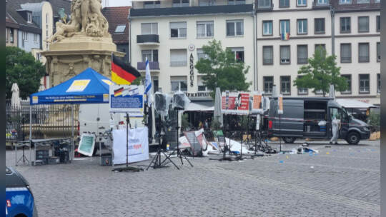 Messerangriff auf Marktplatz in Mannheim
