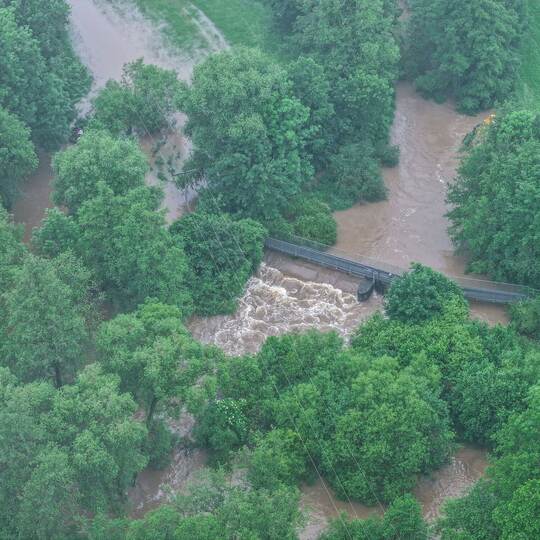 Hochwasser in Baden-Württemberg - Leinzell Hochwasser in Baden-Württemberg - Leinzell