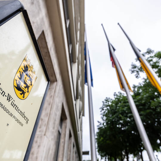 Trauerbeflaggung PP Pforzheim