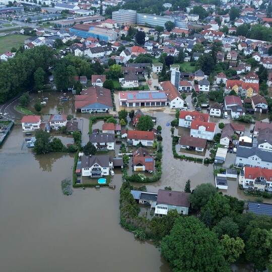 Hochwasser in Bayern - Schrobenhausen Hochwasser in Bayern - Schrobenhausen