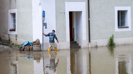 Hochwasserlage in Passau