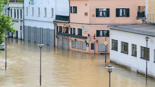 Hochwasserlage in Bayern - Passau