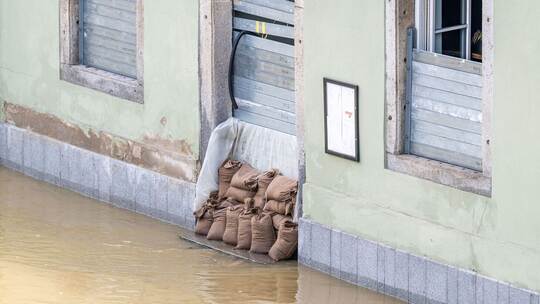 Hochwasserlage in Bayern - Passau