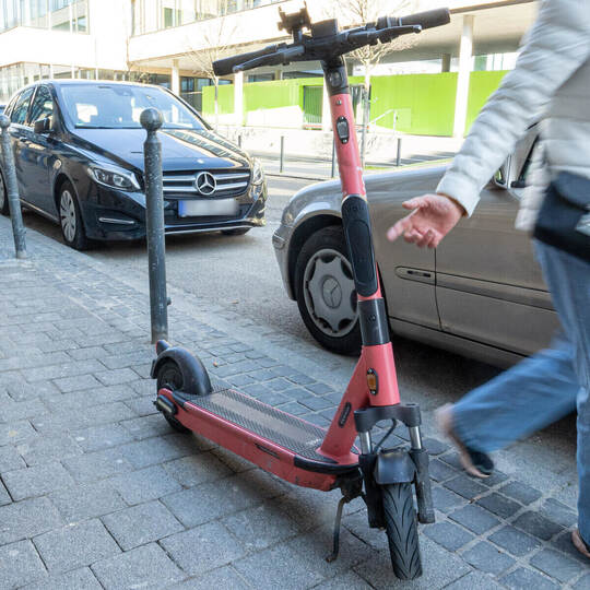 E-Scooter Gehweg
