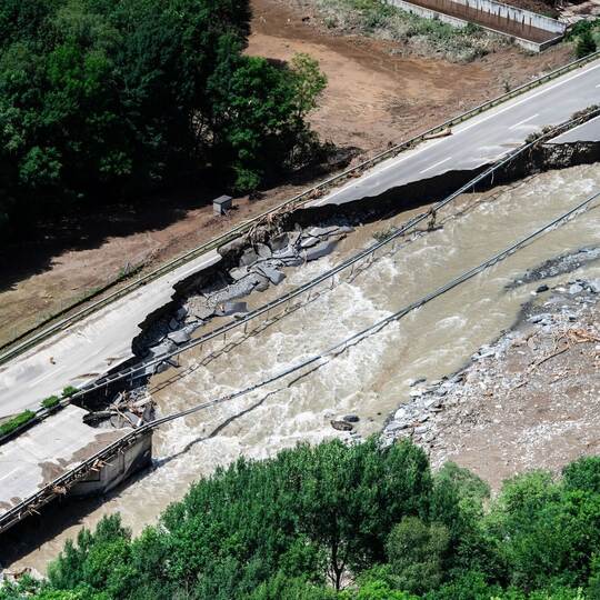 Nach Unwettern in der Schweiz