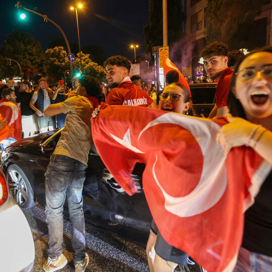 Euro 2024: Tschechien - Türkei - Fans in Hamburg