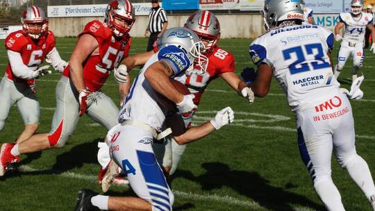 Zwar entpuppte sich Alec Tatum (vorne, in einem Heimspiel) auch in Montabaur wieder als Punktegarant – doch zogen die Wilddogs l