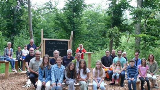 Die Kinder der Klasse 4 a mit ihrer Klassenlehrerin Michaela Fuchs von der Friedrich-Weinbrenner-Schule Neulingen in Bauschlott