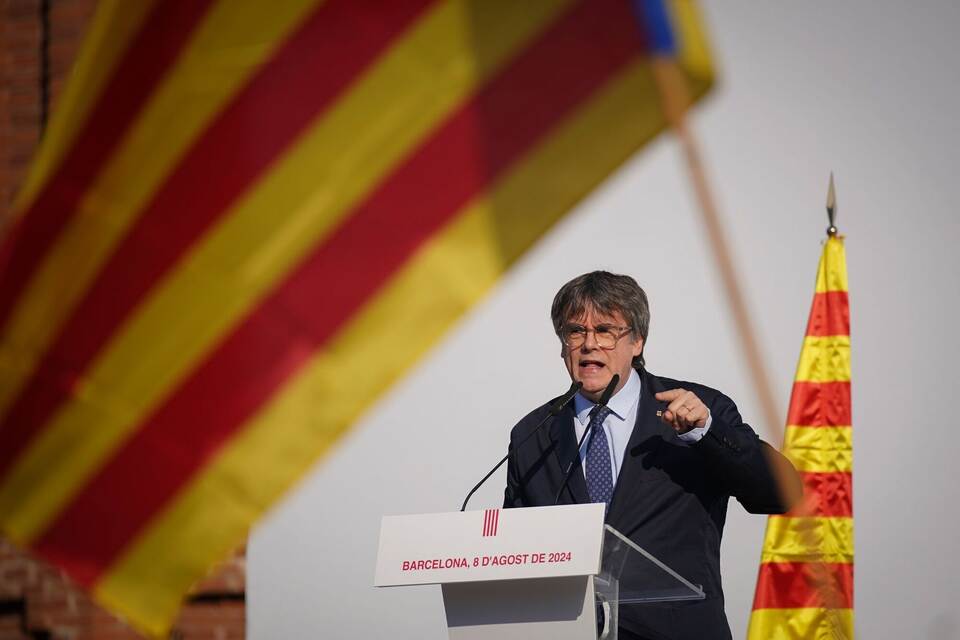 Kundgebung zum Empfang Puigdemonts Kundgebung zum Empfang Puigdemonts
